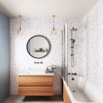 Positano Blue Terrazzo 10.5mm Showerwall