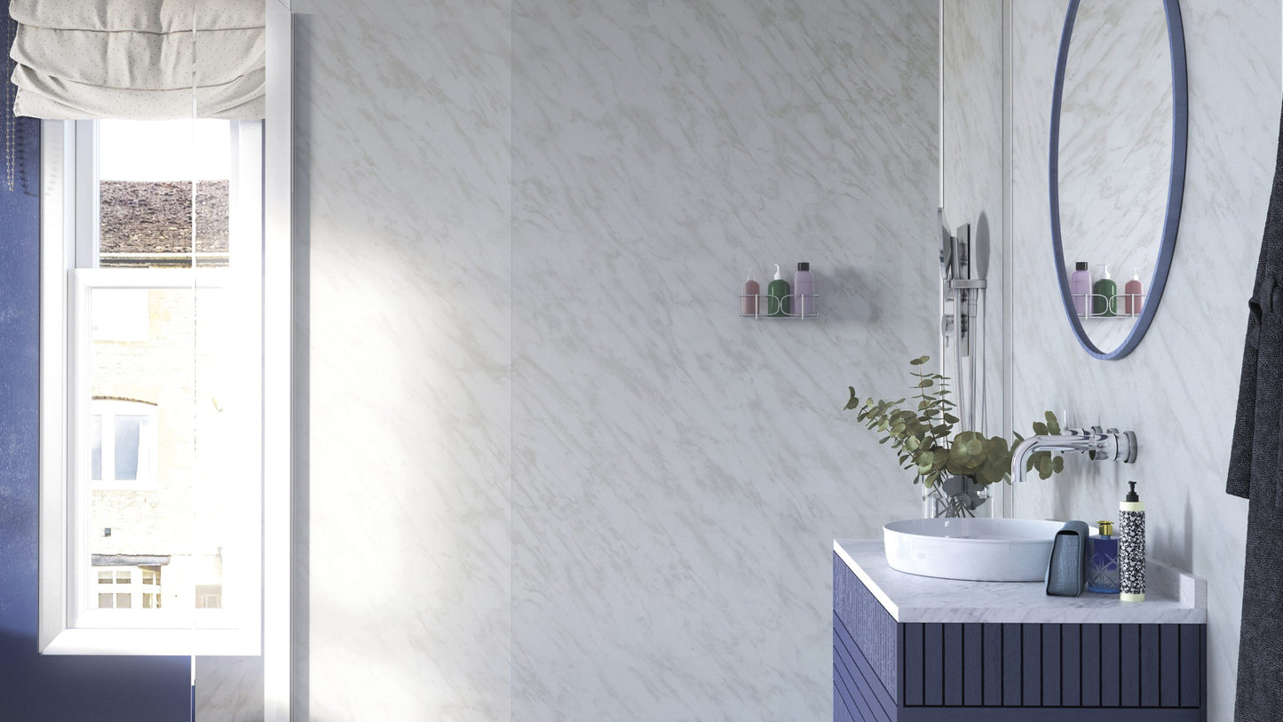 Carrara  Marble 10.5mm Showerwall