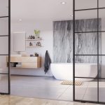 Grey Volterra Gloss Marble 10.5mm Showerwall