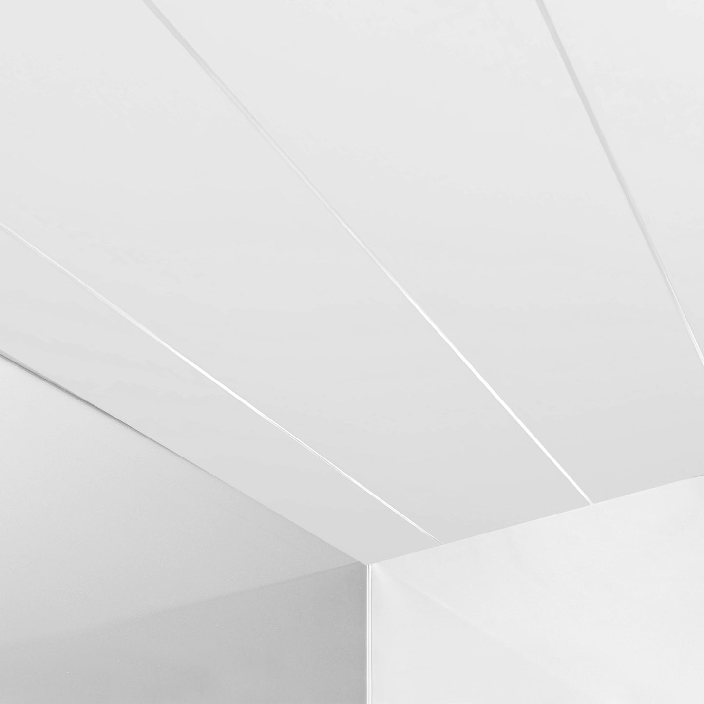 White Gloss Silver Edge Ceiling Board Wet Wall